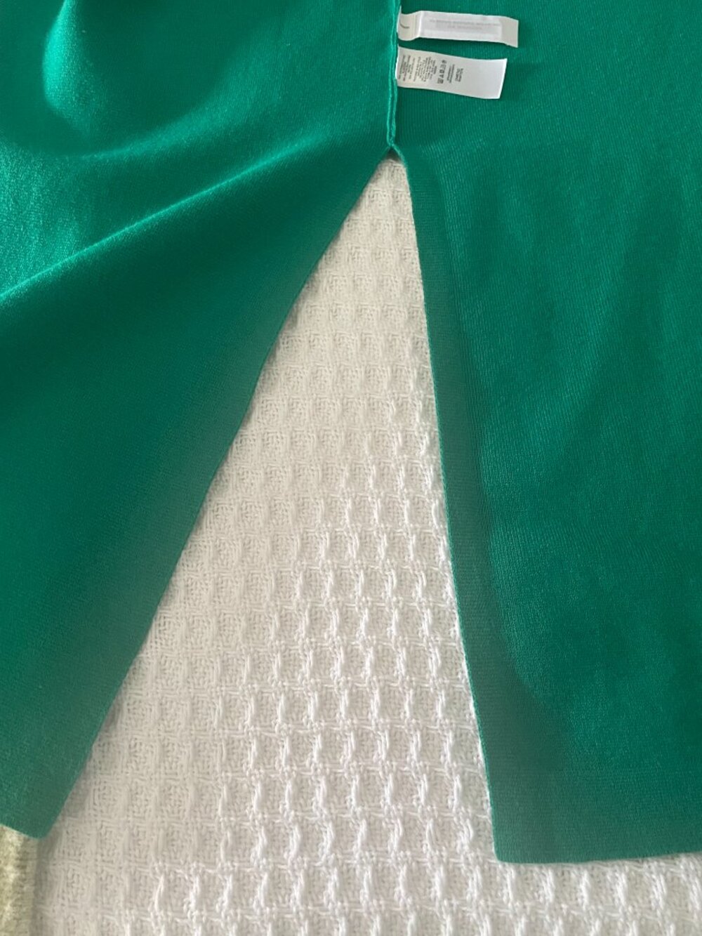 Ann Taylor Emerald Green Open Front Duster Cardigan Sweater Jacket NWT Small - Picture 5 of 6